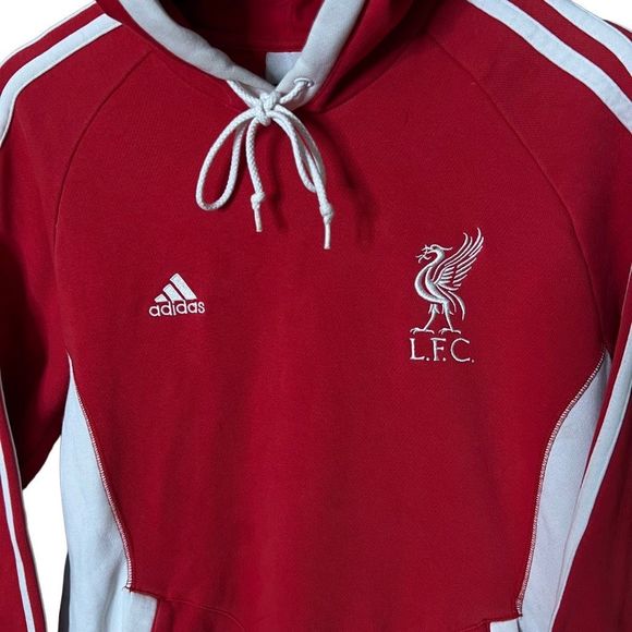 Y2K Adidas Liverpool Hoodie Medium - Picture 2 of 5